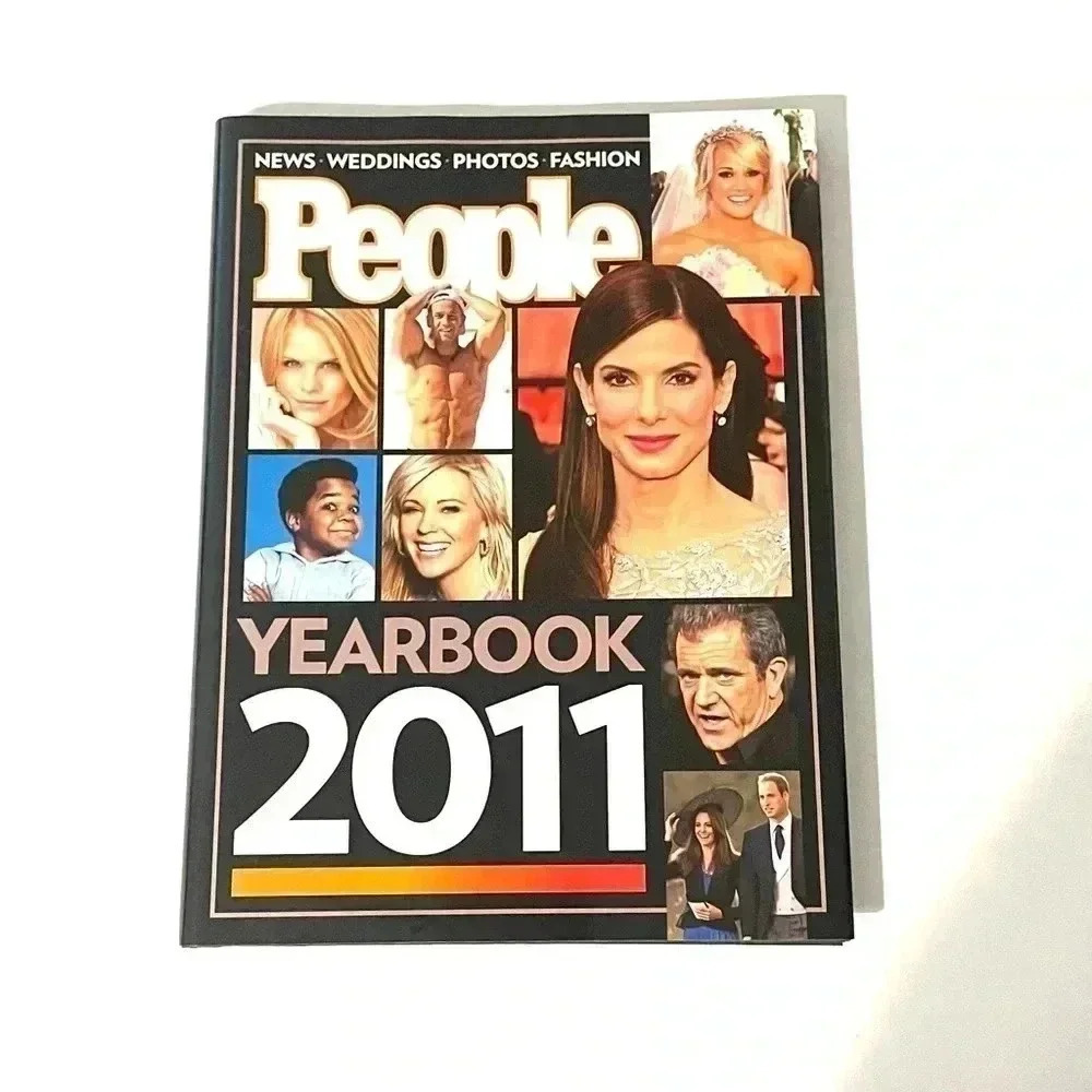 People Yearbook 2011 Magazine, Sandra Bullock Mel Gibson Corey Haim Hardcover